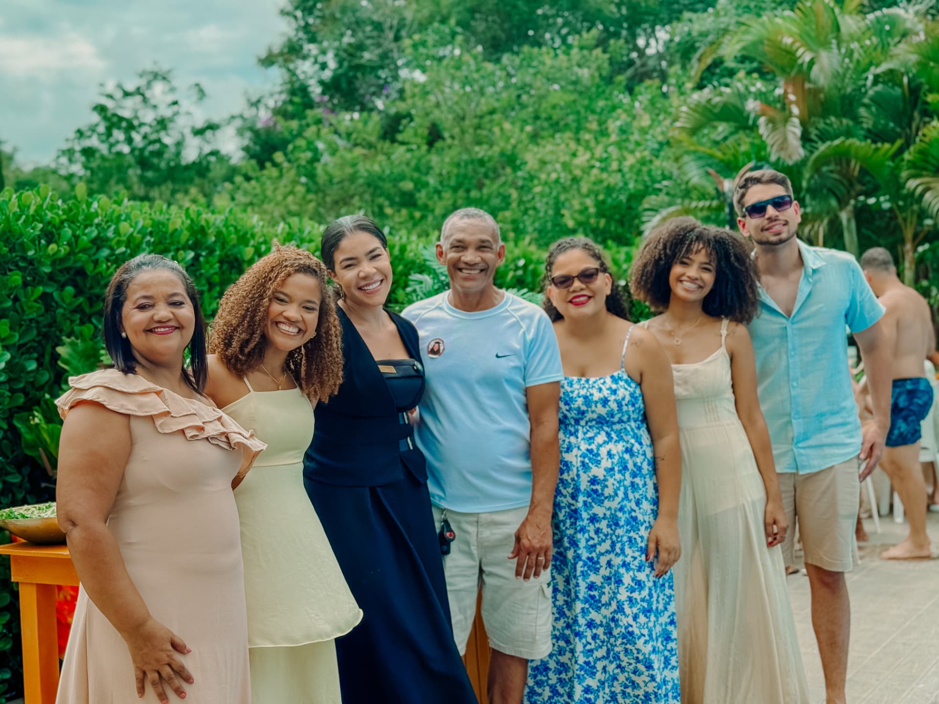 Chef Tereza Cristina com os convidados do evento